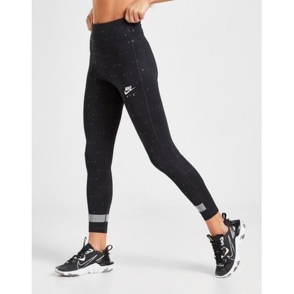 Nike Air Dri-FIT Womens Black High Waisted Reflective Running Leggings XS